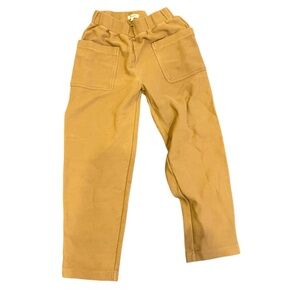 Madewell Twill Jacquard Tapered Pants cropped brown size xs